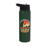 I'm just Working on My - Bolder Bouldering Rock Climber Stainless Steel Insulated Water Bottle
