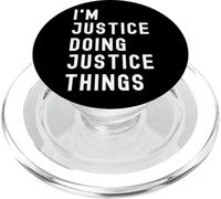 I'm Justice Doing Justice Things PopSockets PopGrip for MagSafe