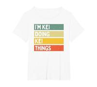 I'm Kei Doing Kei Things Funny Personalized Quote T-Shirt, Women's Plus, White, 6X