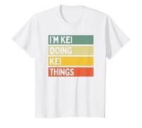 I'm Kei Doing Kei Things Funny Personalized Quote T-Shirt, Youth, White, Small
