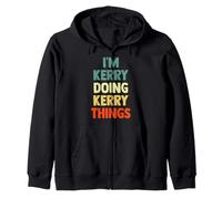 I'M Kerry Doing Kerry Things Fun Personalized Name Kerry Zip Hoodie