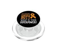 I'm Kicking Cancer's Butt Leukemia Awareness Survivor Gift PopSockets PopGrip for MagSafe