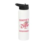 I'm Kicking Cancer's Butt What's Your Superpower Stainless Steel Insulated Water Bottle