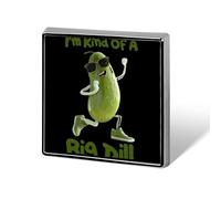 I'm Kind Of A Big Dill Funny Pickle Custom Lapel Pins Square Brooch Tie Suit Dress Accessories for Men Women Wedding Birthday
