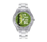 I'm Kind of A Big Dill Pickle Quartz Watch Alloy Watch Dress Decorative for Business Men Women with Design Pattern Print