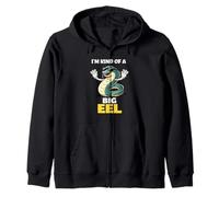 I'm Kind Of A Big Eel | Funny Eel Sunglasses Pun Zip Hoodie