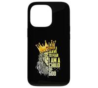 I'm King No Longer A Slave To Fear I Am A Child Of God Lion Case for iPhone 13 Pro