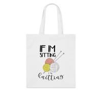 Im Knitting Tote Bag Grandma Nan Shopping Gift Present