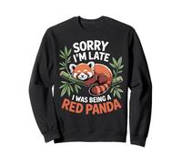 I'm Late I Was Being A Red Pandas Animal Cute Red Panda Sweatshirt