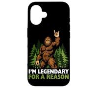 I'm Legendary For A Reason Bigfoot Rock On Sasquatch Forest Case for iPhone 16