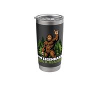 I'm Legendary for A Reason Bigfoot Rock On Sasquatch Forest Stainless Steel Insulated Tumbler