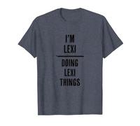 I'm Lexi - Doing Lexi Things | Funny - First Name - T-Shirt, Men, Heather Blue, 3X-Large