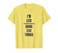 I'm Lexi - Doing Lexi Things | Funny - First Name - T-Shirt, Men, Lemon Yellow, 3X-Large