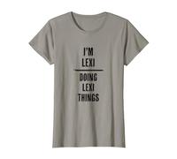 I'm Lexi - Doing Lexi Things | Funny - First Name - T-Shirt, Women, Slate Grey, 3X-Large