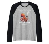 I'm Like 12 People Packed In One Body Spin The Octopus Funny Raglan Baseball Tee