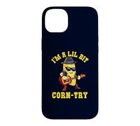 I'm Lil Bit Corn-try Funny Corn Pun Country Music Cowboy Case for iPhone 14 Plus
