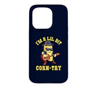 I'm Lil Bit Corn-try Funny Corn Pun Country Music Cowboy Case for iPhone 15 Pro