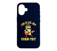 I'm Lil Bit Corn-try Funny Corn Pun Country Music Cowboy Case for iPhone 16