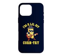 I'm Lil Bit Corn-try Funny Corn Pun Country Music Cowboy Case for iPhone 16 Pro Max