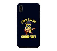 I'm Lil Bit Corn-try Funny Corn Pun Country Music Cowboy Case for iPhone XS Max