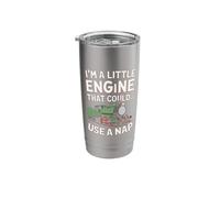 I'm Little Engine Conductor Railroading Model Train Stainless Steel Insulated Tumbler