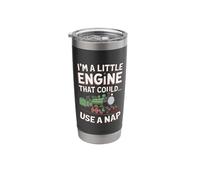I'm Little Engine Conductor Railroading Model Train Stainless Steel Insulated Tumbler