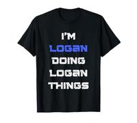 I'm Logan Doing Logan Things. Funny Name Design for Boys, T-Shirt