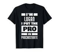 I'm Logan Saying Funny Logan Name Value Graphic T-Shirt, Men, Black, XL