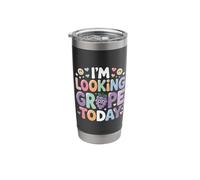 I'm Looking Grape Today Fruit Pun Positivity |- Stainless Steel Insulated Tumbler
