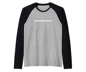 I'm Love & Peace - Positive Affirmations Raglan Baseball Tee
