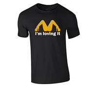 I'm Loving It T-Shirt I Love ES McDonalds Parody Legs Lovin It Sex Fun T-Shirt Black