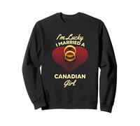 I'm Lucky I Married a Canadian Girl Wedding Husband Sweatshirt