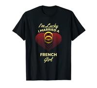 I'm Lucky I Married a French Girl Wedding Husband T-Shirt