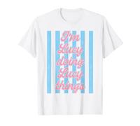 I'm Lucy Doing Lucy Things Cute Girl's Stripe T-Shirt