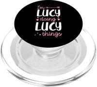 I'm Lucy Doing Lucy Things Personalized First Name PopSockets PopGrip for MagSafe