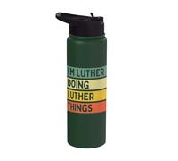 I'm Luther Doing Luther Things Funny Personalized Quote Stainless Steel Insulated Water Bottle