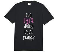 I'm Lyla Doing Lyla Things. Cute Personalized Slogan for Comfort Colors Adult Heavyweight T-Shirt