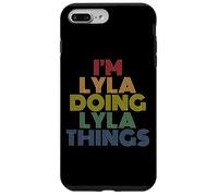 I'm Lyla Doing Lyla Things Retro Rainbow Name Design Case for iPhone 7 Plus/8 Plus