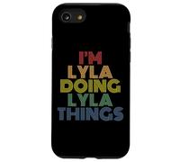 I'm Lyla Doing Lyla Things Retro Rainbow Name Design Case for iPhone SE (2020) / 7/8