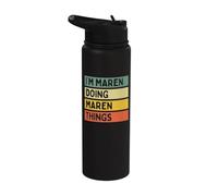 I'm Maren Doing Maren Things Funny Personalized Quote Stainless Steel Insulated Water Bottle