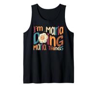 I'm Maria Doing Maria Things Funny Groovy Retro Maria Tank Top