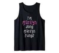 I'm Marilyn Doing Marilyn Things. Cute Personalized Slogan Tank Top