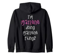I'm Marlene doing Marlene things. Cute personalized slogan Zip Hoodie