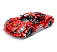 iM.Master STEM Academy: Mechanical Master - Super Car - Red 437pcs - Brick Model Vehicle, Building Blocks Activity Set, Pull Back Engine Sports Car