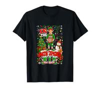 I'm Math Teacher Elf Christmas Tree Snowman Elf Proud Job T-Shirt
