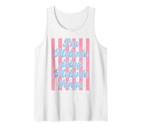 I'm Melanie Doing Melanie Things Cute Girl's Pink Stripe Tank Top