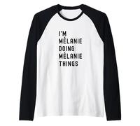 I'm Mélanie Doing Mélanie Things Raglan Baseball Tee
