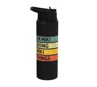 I'm Miki Doing Miki Things Funny Personalized Quote Stainless Steel Insulated Water Bottle