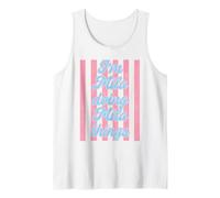 I'm Mila Doing Mila Things Cute Girl's Pink Stripe Tank Top