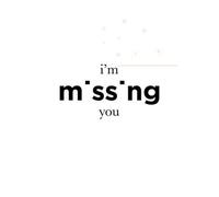 I'm Missing You Sweatshirt - White - XXL - White